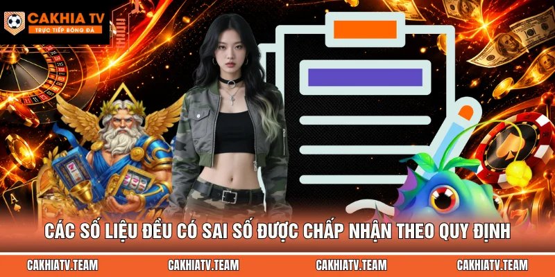 Các số liệu đều có sai số được chấp nhận theo quy định