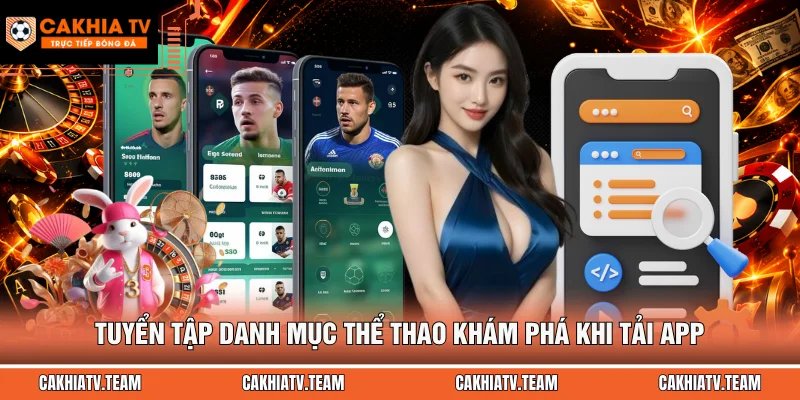 Tuyển tập danh mục thể thao khám phá khi tải app
