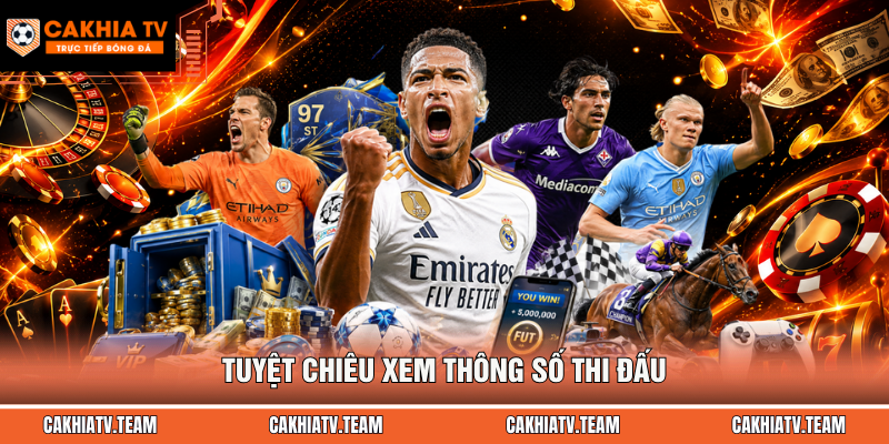 Tuyệt chiêu xem thông số thi đấu